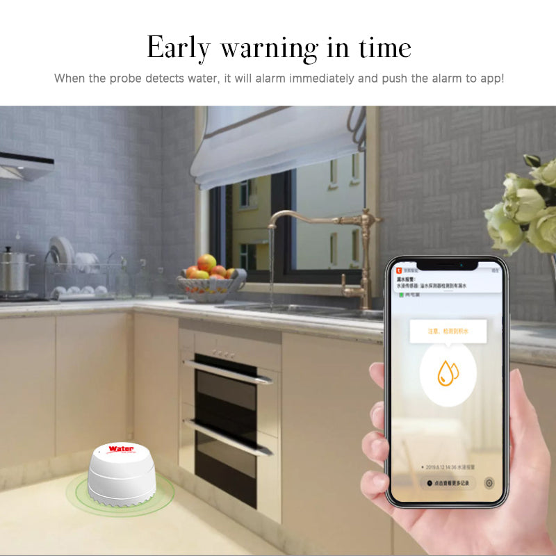 Aubess WiFi Water Leak Detector and Alarm System